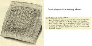 Cushions and Cosies 6 - gallery image - Fascinating cushion in daisy wheels