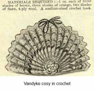 Cushions and Cosies 6 - gallery image - vandyke cosy in crochet