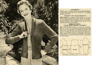 Womans Weekly Knitting of the year - in sigle rib pattern
