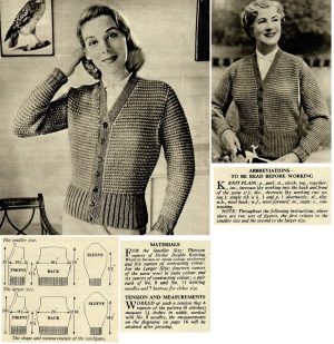 Womans Weekly Knitting of the year - two coloured cardigan