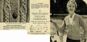 Womens Weekly - knit with ease designs - a year round raglan cardigan