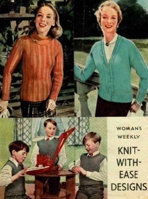 Womens Weekly - knit with ease designs - back cover