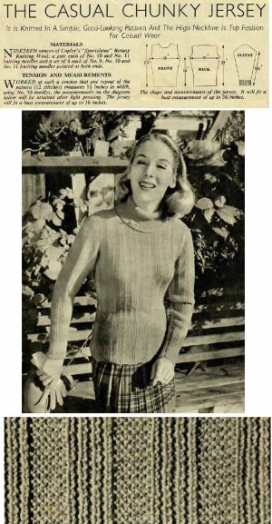 Womens Weekly - knit with ease designs - casul chunky jersey