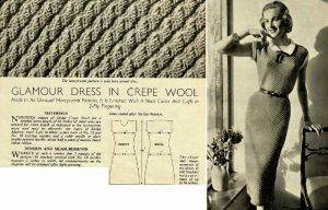 Womens Weekly - knit with ease designs - glamour dress in crepe wool