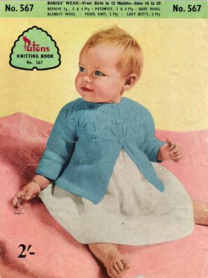 Patons 567 - Babies wear from birth to 12 months - back cover
