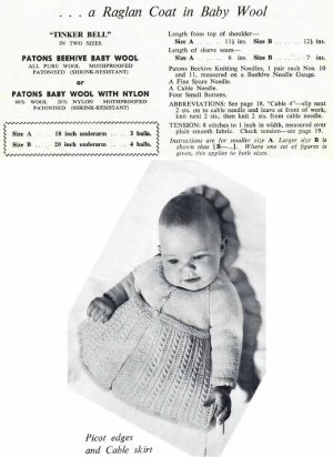 Patons 567 - Babies wear from birth to 12 months - tinker bell