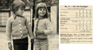 Patons Totem 480 - 11 childrens designs - 11 Fair Isle Cardigan