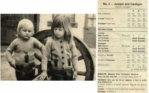 Patons Totem 480 - 11 childrens designs - 2 Jumper and Cardigan