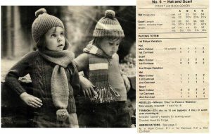 Patons Totem 480 - 11 childrens designs - 6 hat and scarf