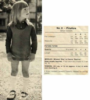 Patons Totem 480 - 11 childrens designs - 8 pinafore