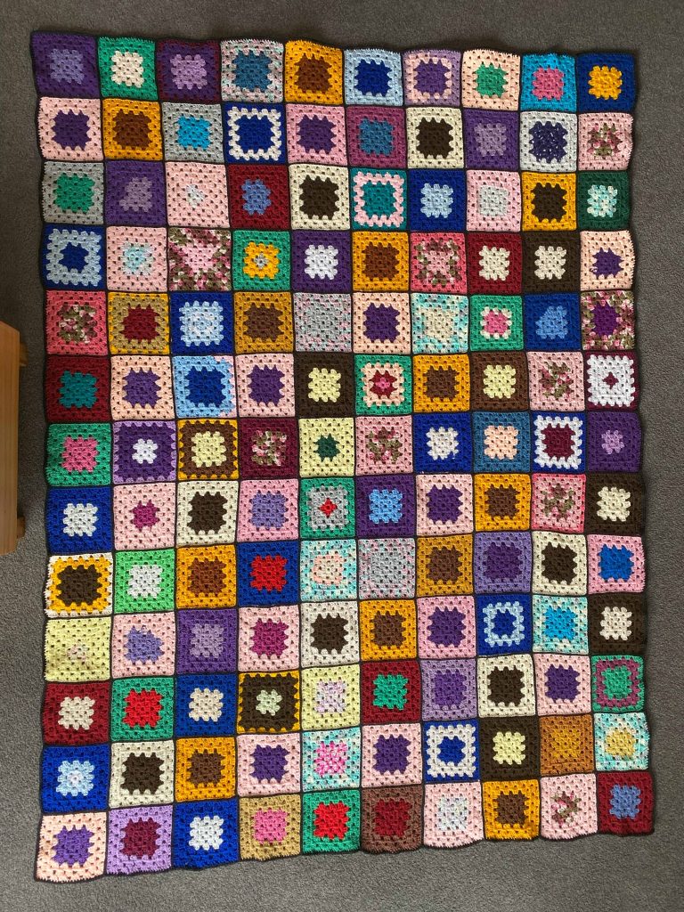 Crochet blanket donated to KOGO