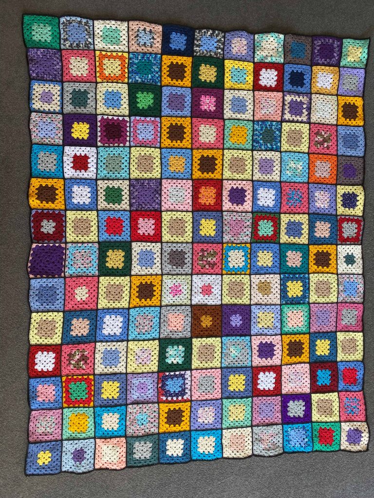 Crochet blanket donated to KOGO