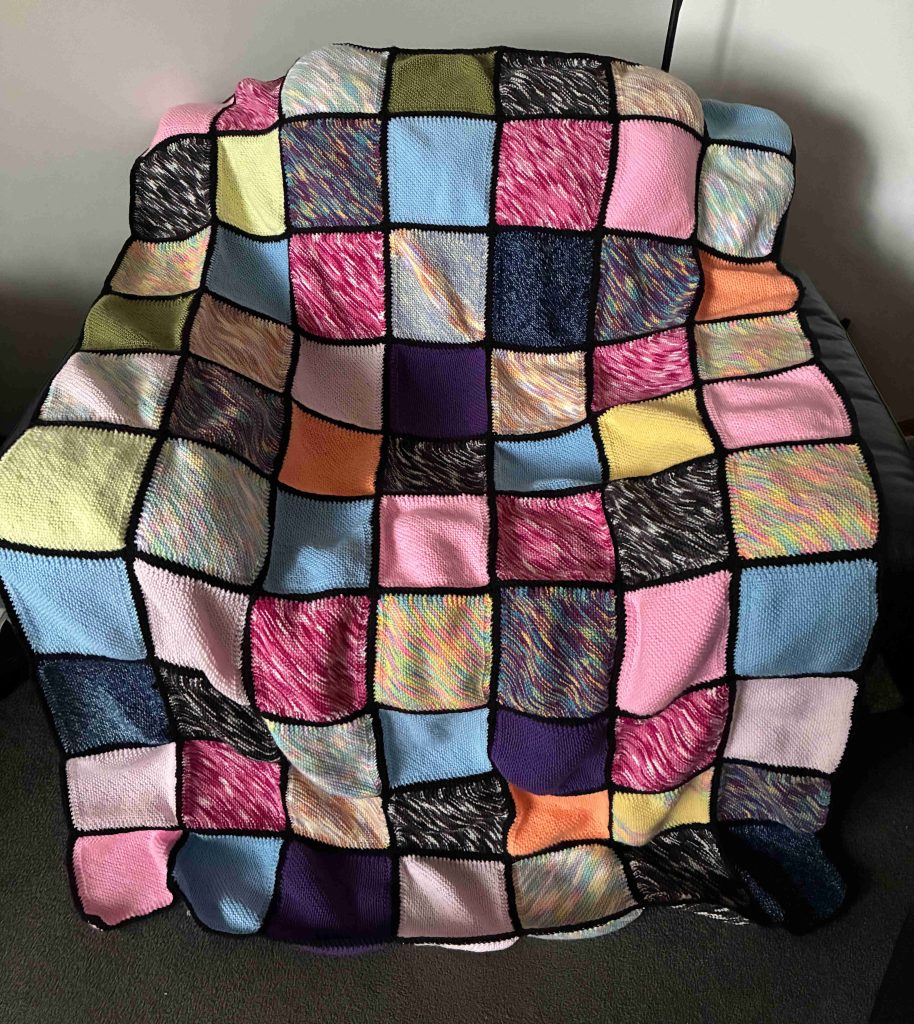 Knitted blanket donated to KOGO