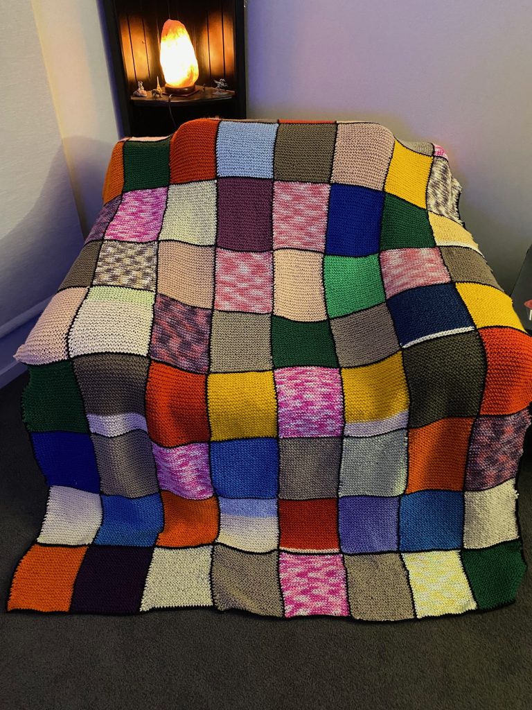 Knitted blanket donated to KOGO