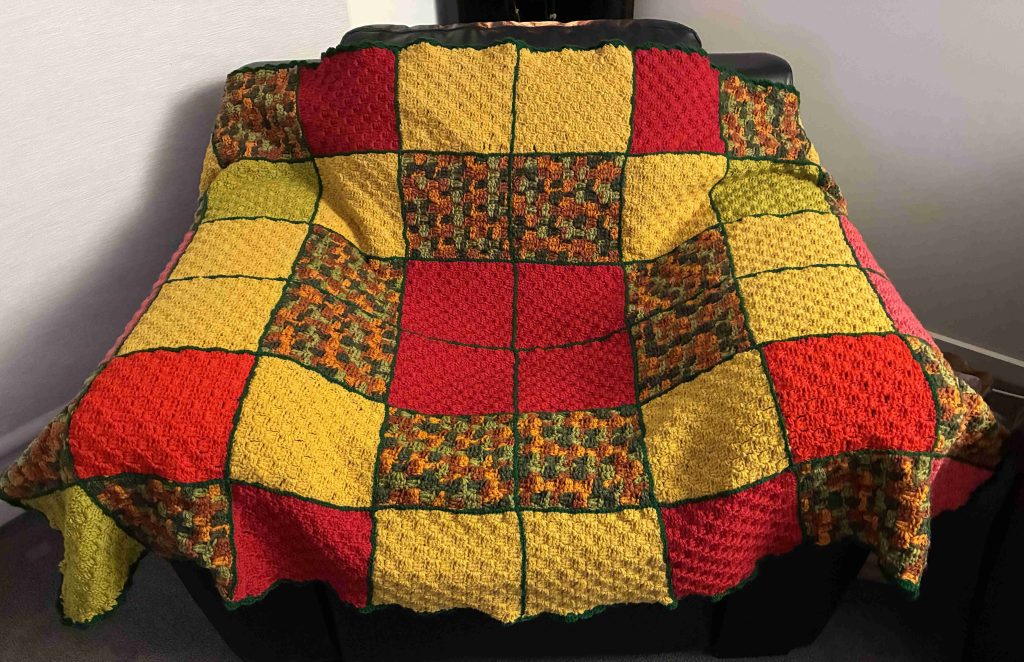 Crochet blanket donated to KOGO