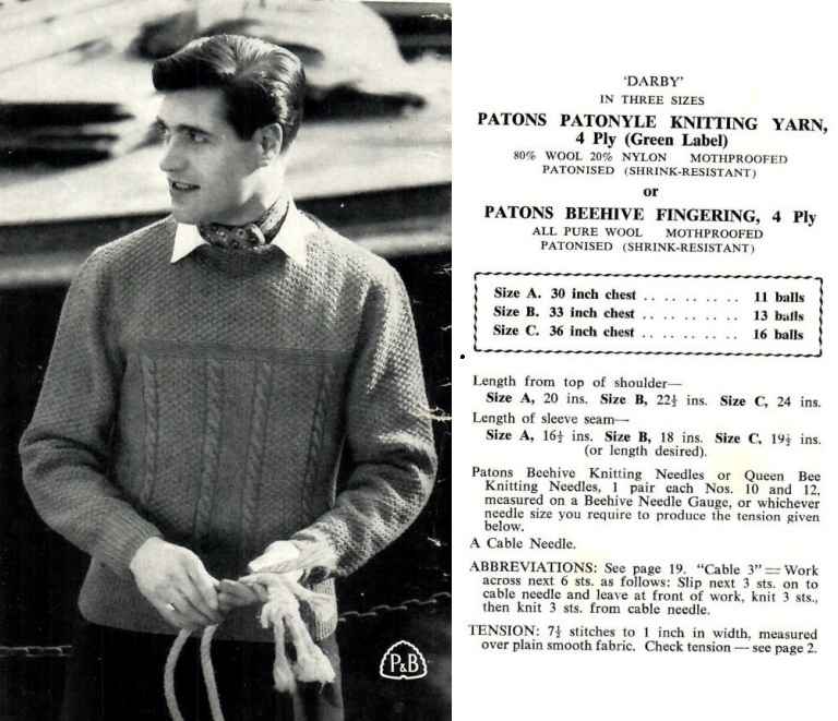 Patons KB 597 - For boys and youths 11 to 18 - darby