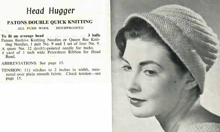 Patons 524 - Ladies and girls hats - head hugger