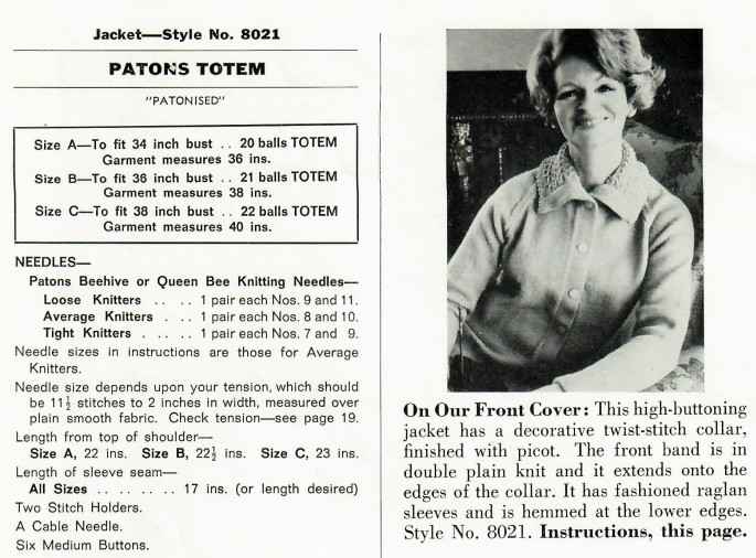 Patons 802 - But I just live in Totem - 8021 - high-buttoning jacket - front cover