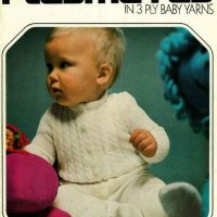 Patons 834 - Playmates in 3 ply baby yarns - front cover