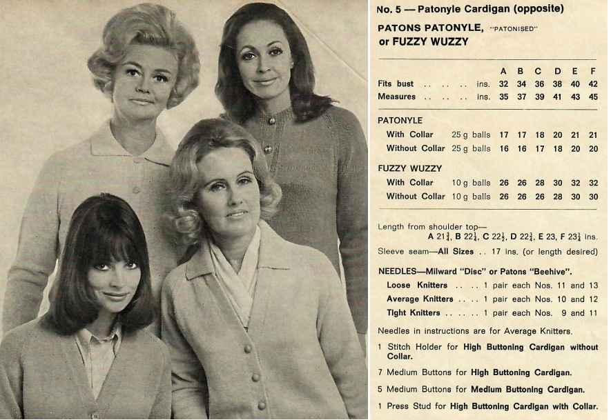Patons Classics 102 - 5 Patonyle Cardigan