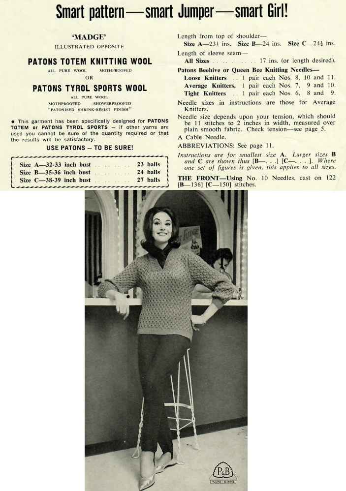 Patons KB 665 - madge