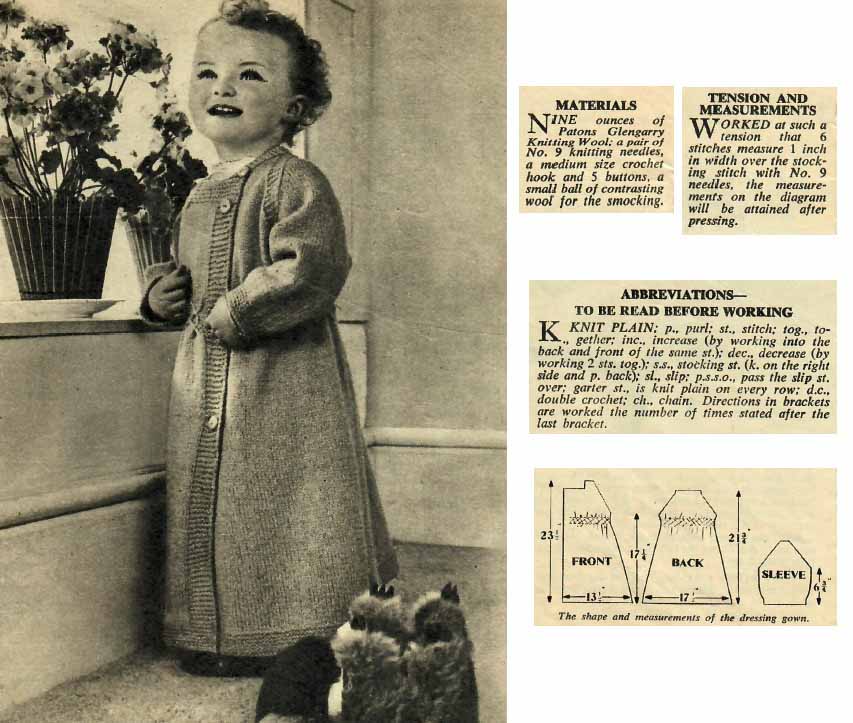 WW FK in Thick Wool - dressing gown for a tiny tot