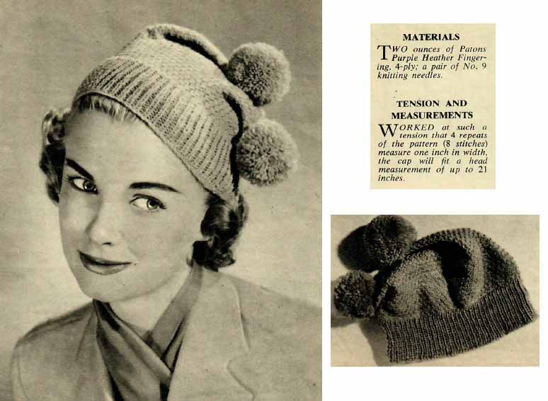 WW FK in Thick Wool - knitted pull-on with pom-pons