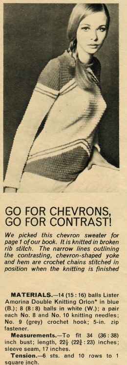 Womans Own - Top Fashion KB - go for chevrons go for contrast - front cover