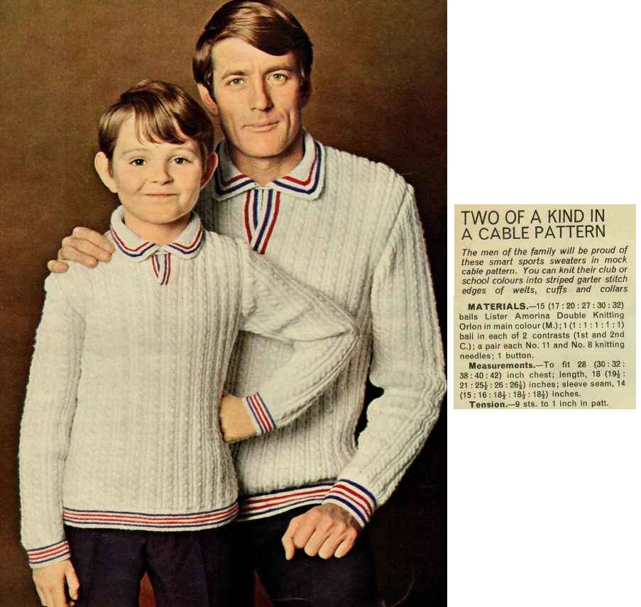 Womans Own - Top Fashion KB - two of a kind in a cable pattern