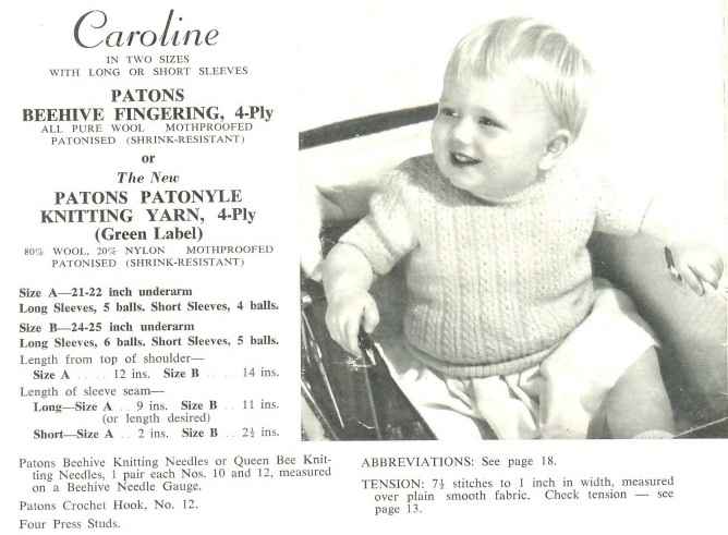 Patons 514 for girls and boys 3 to 6 years - caroline