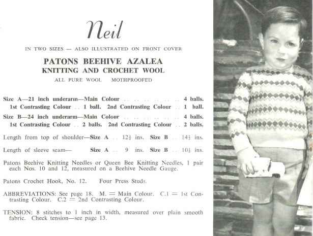 Patons 514 for girls and boys 3 to 6 years - neil
