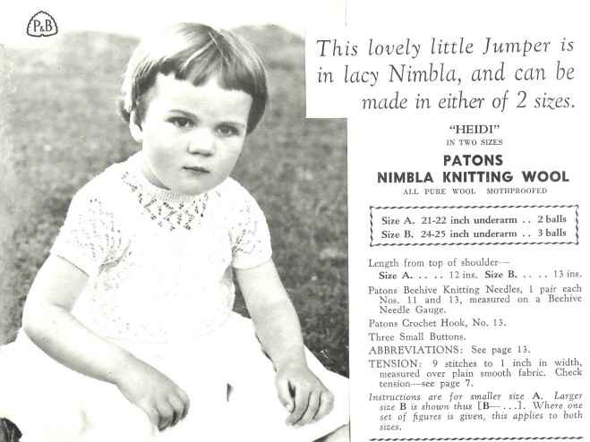 Patons 560 from 18 months to 6 years - heidi