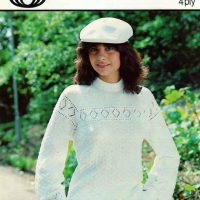 Sirdar 5887 - Ladies Sweater - front cover